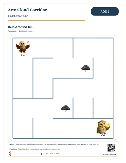 Preview of Find the way to Ori, age 5