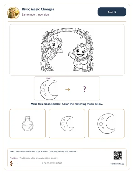 Preview of Set A: Same moon, new size, age 5