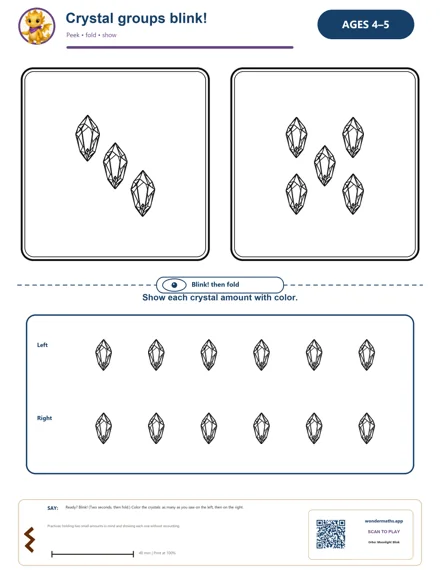 Preview of Crystal groups blink!, age 4-5
