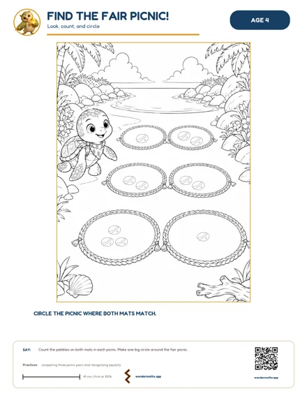 Preview of Find the fair picnic!, age 4