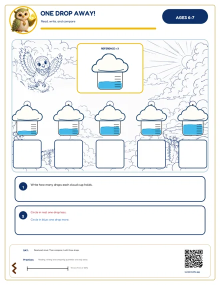 Preview of One drop away!, age 6–7