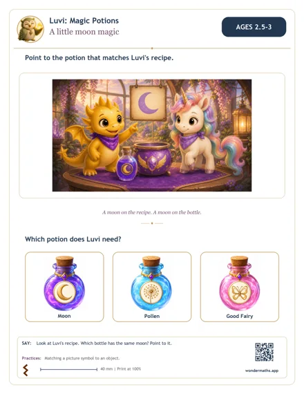 Preview of A little moon magic, age 2.5–3