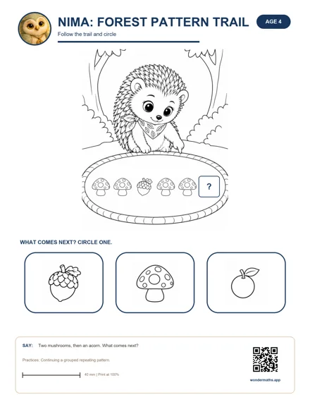 Preview of Follow the trail, age 4