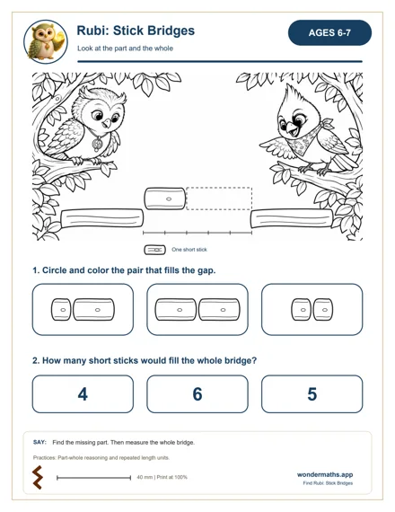 Preview of Look at the part and the whole, age 6–7
