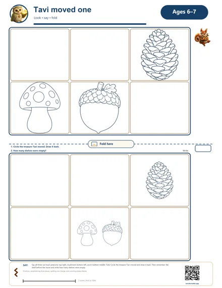 Preview of Tavi moved one, age 6–7