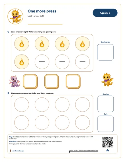 Preview of One more press, age 6–7