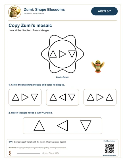 Preview of Copy Zumi’s mosaic, age 6–7