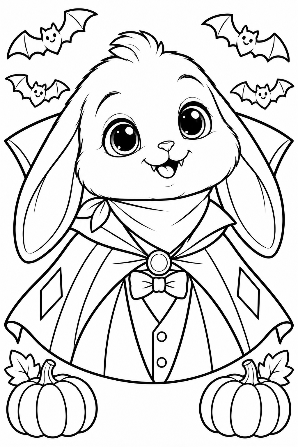 Dracula Friends coloring page 1: Tuli