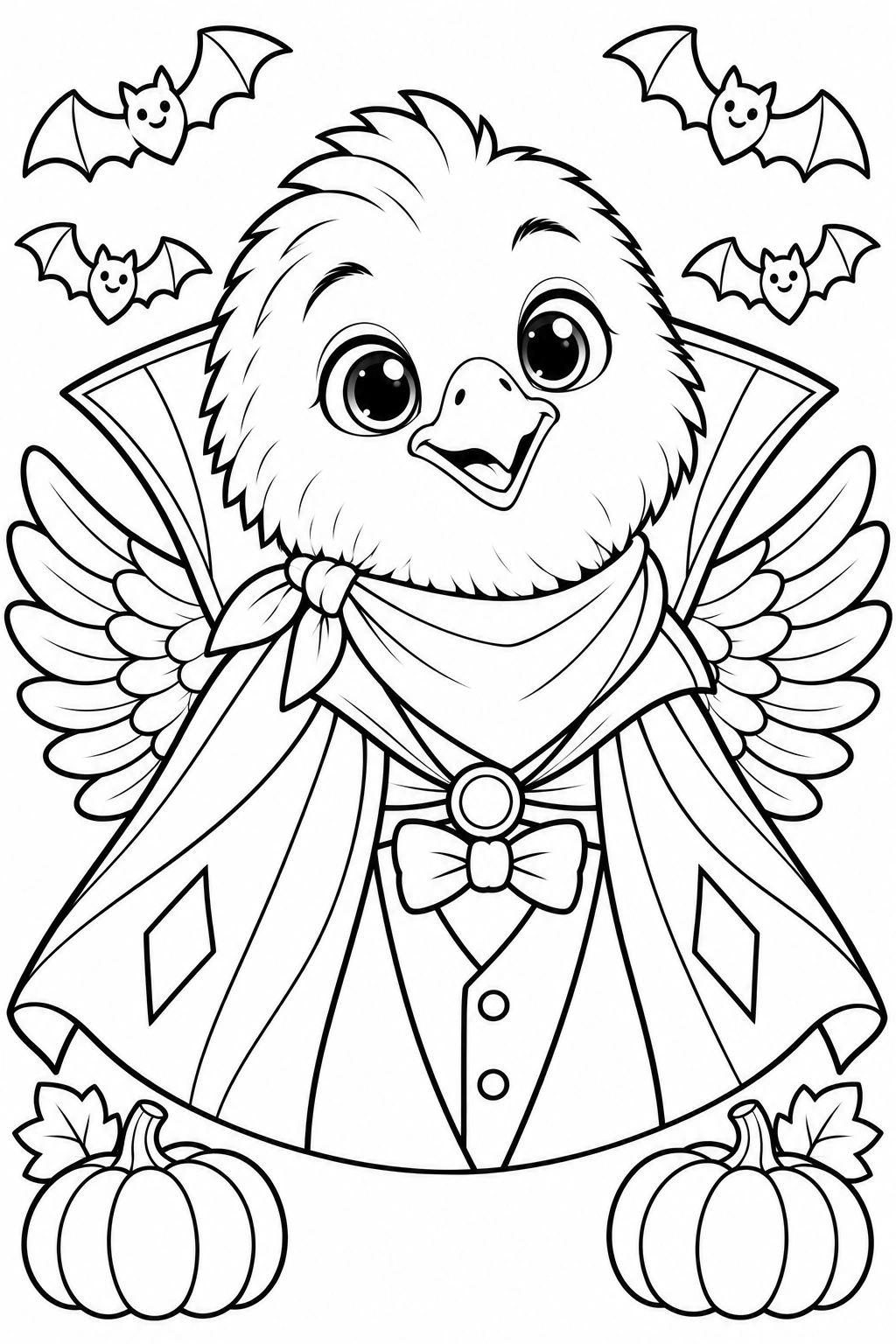 Dracula Friends coloring page 3: Aro