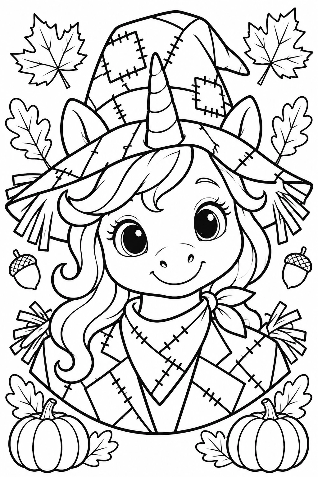 More Scarecrow Friends coloring page 4: Luvi