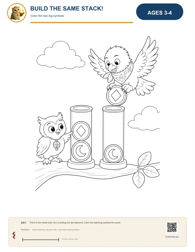 First page of coloring pages for Aro: Sky Tubes