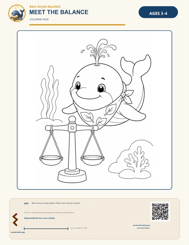 First page of coloring pages for Bali: Ocean Balance