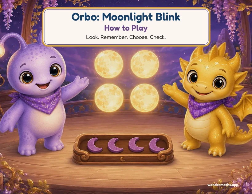 First page of how to play for Orbo: Moonlight Blink