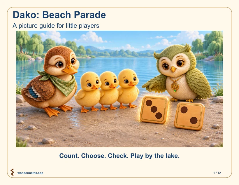 First page of how to play for Dako: Beach Parade