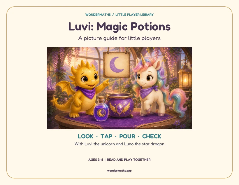 First page of how to play for Luvi: Magic Potions
