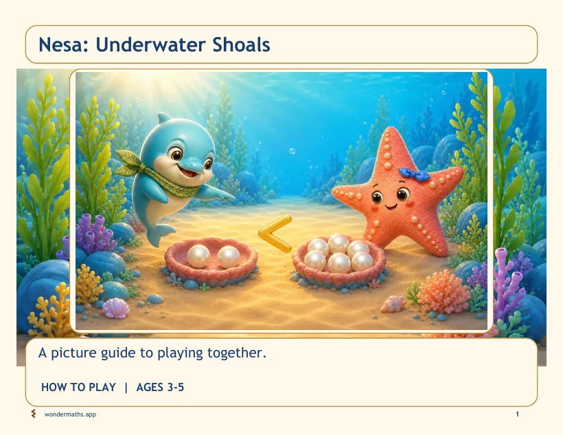 First page of how to play for Nesa: Underwater Shoals