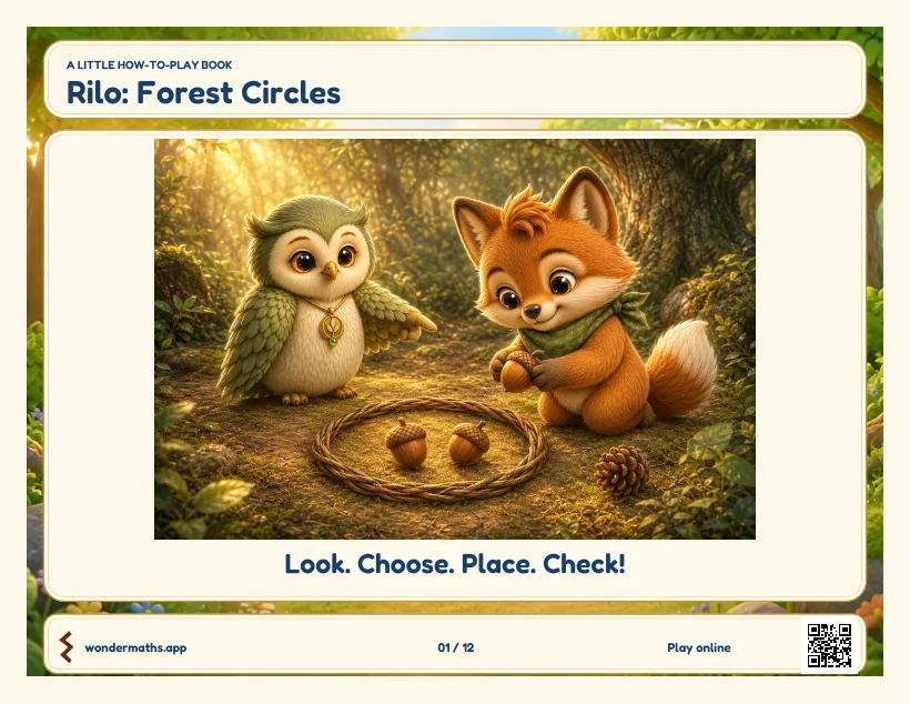 First page of how to play for Rilo: Forest Circles