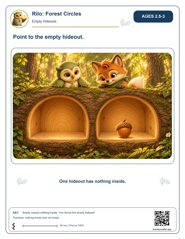 First page of activity sheets for Rilo: Forest Circles
