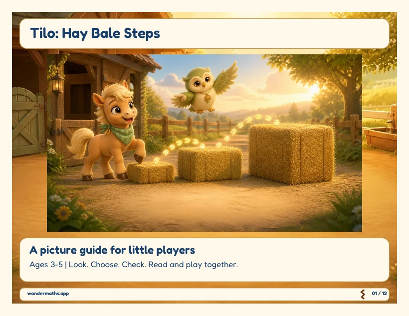 First page of how to play for Tilo: Hay Bale Steps