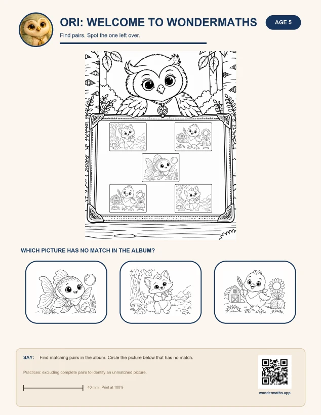 Color & count · US Letter activity sheet