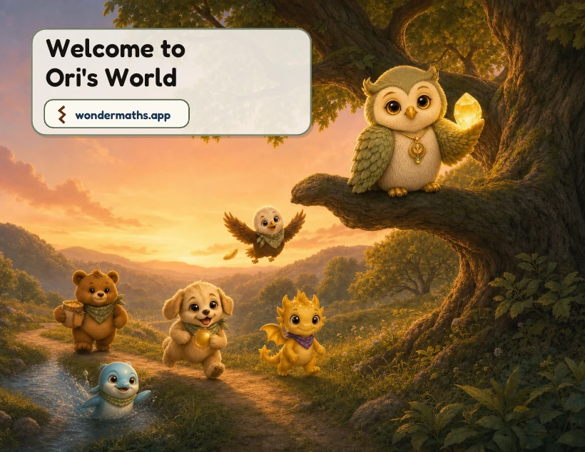 Cover of the picture book Welcome to Ori’s World, with Ori reading to friends in a woodland clearing.