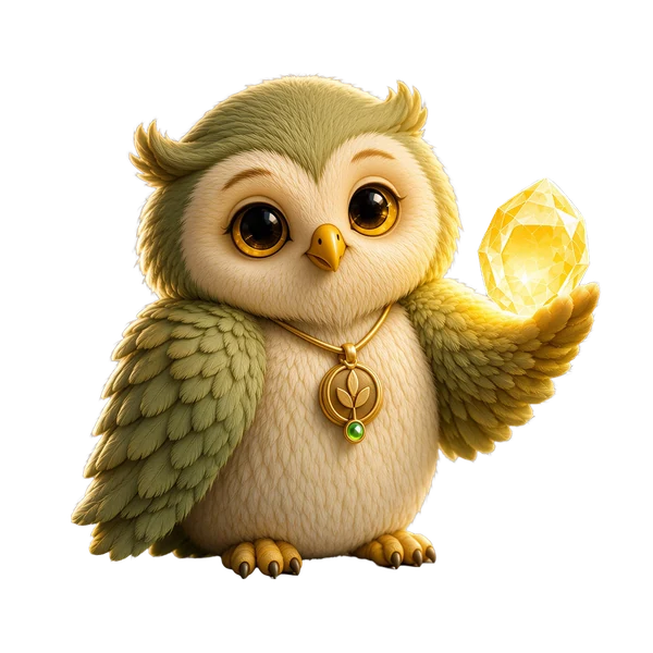 Ori holds his glowing crystal and welcomes you.