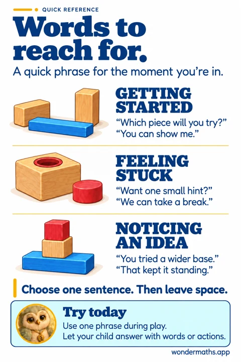 Words to reach for.: illustrated parent advice with Ori