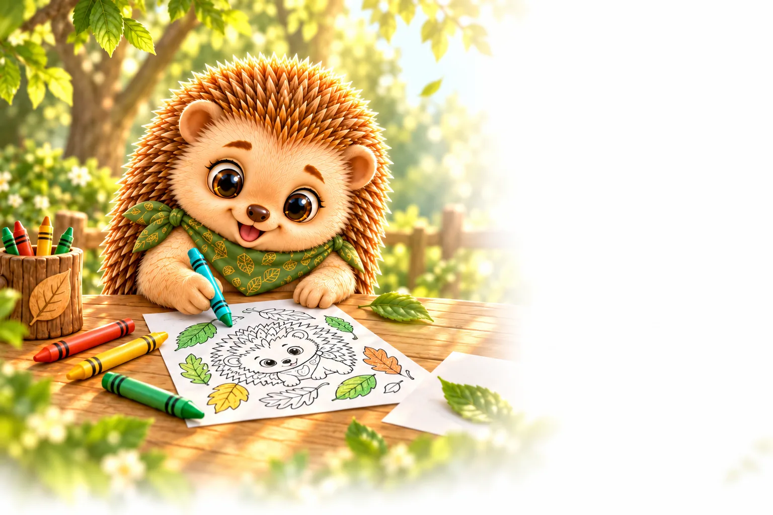 Nima coloring a Wondermaths page