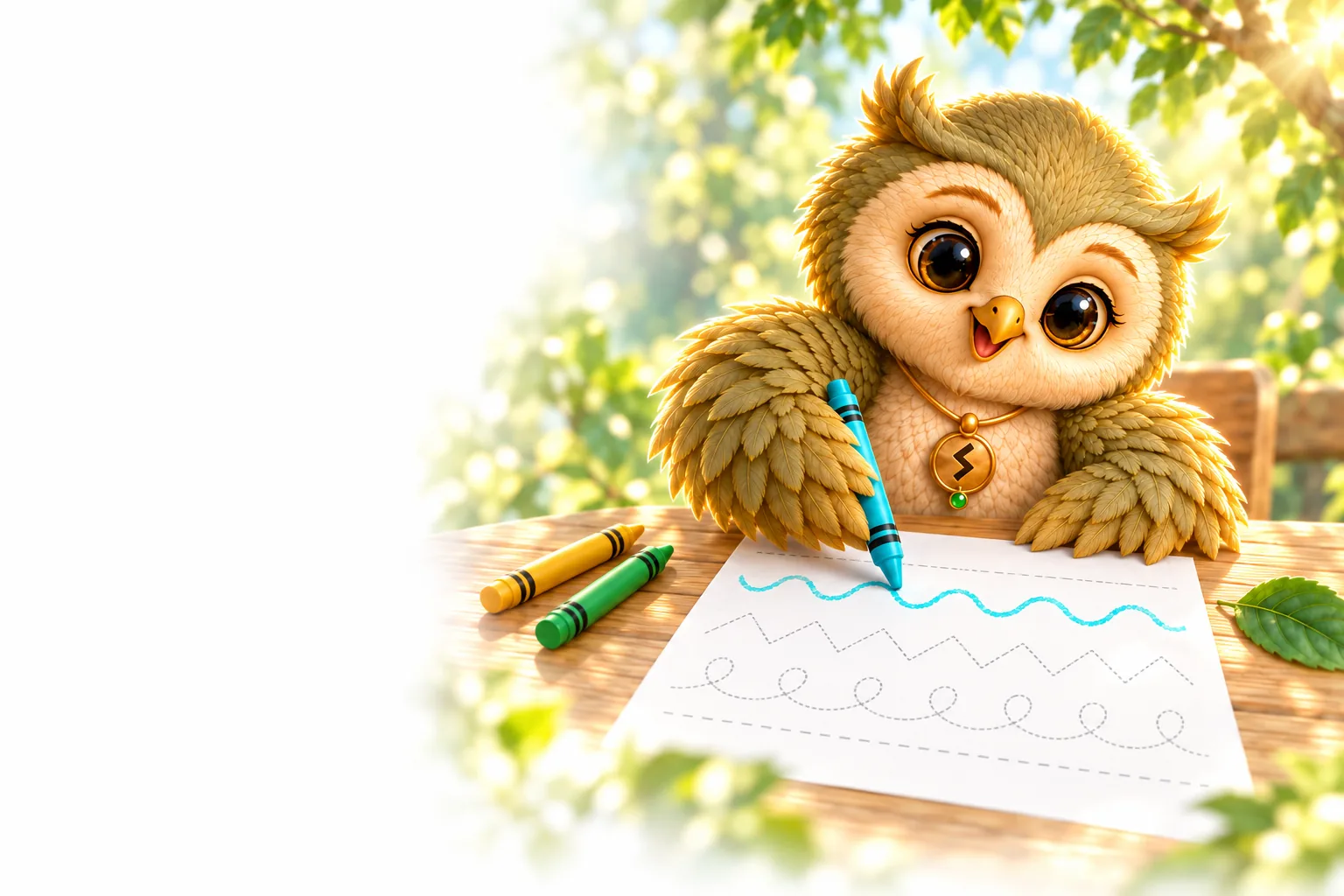 Ori tracing a turquoise line