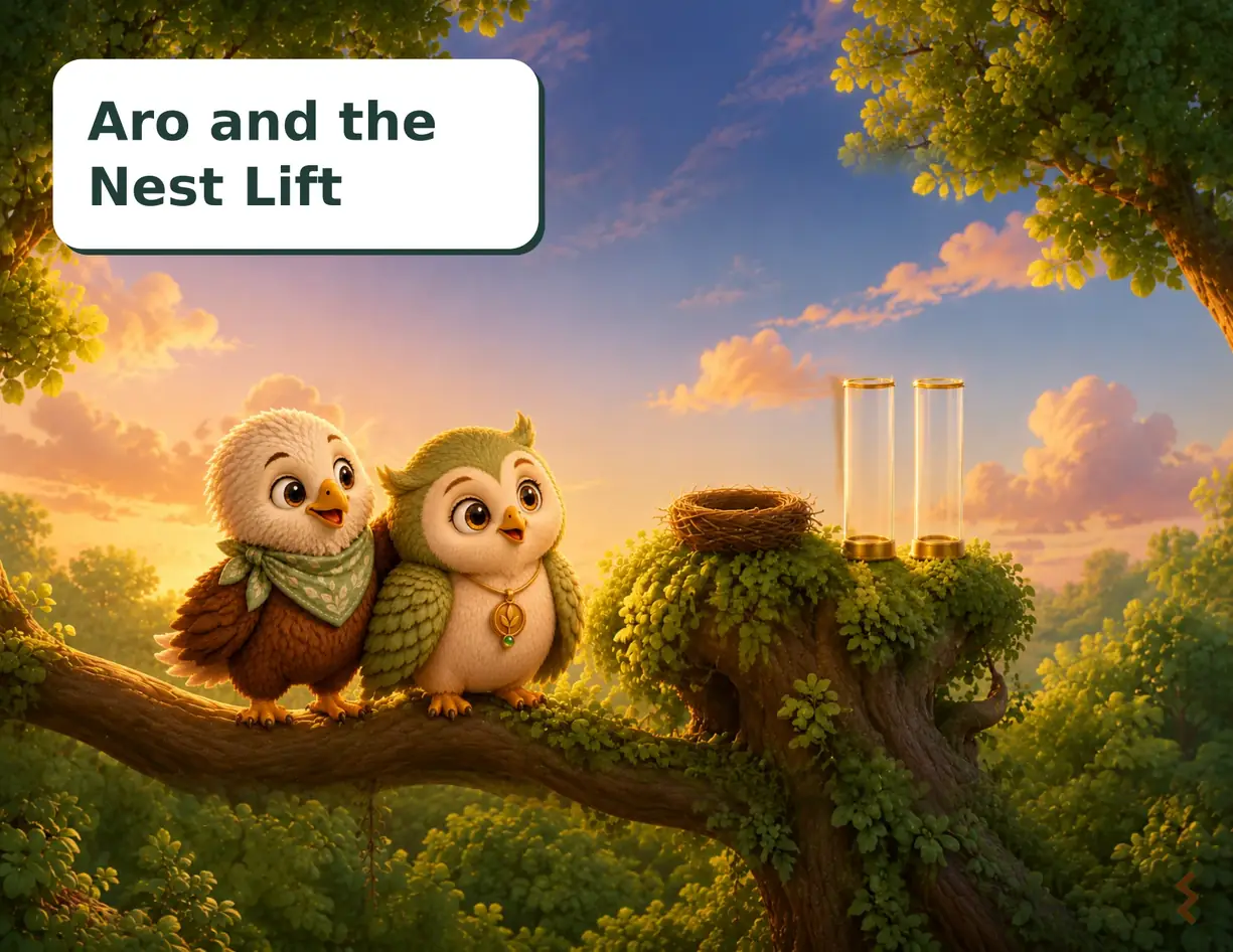 Aro and the Nest Lift — book cover