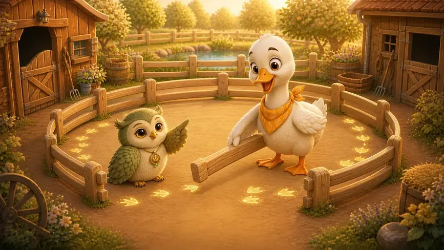 An illustrated scene from Hano: Safe Little Yard.