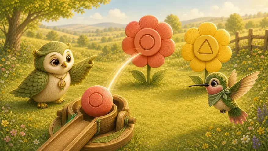 An illustrated scene from Zumi: Color Pollen.