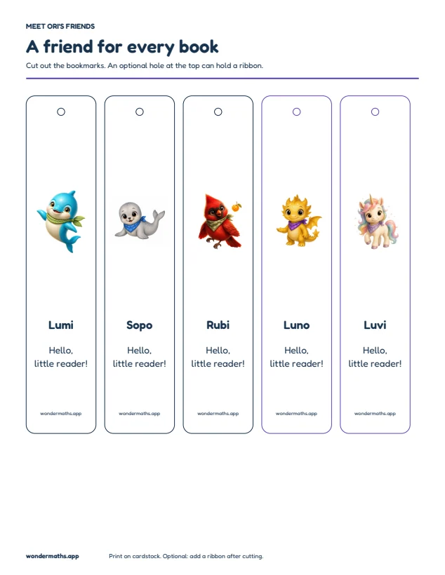 Bookmarks & door hangers preview