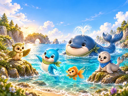 Waterside wallpaper