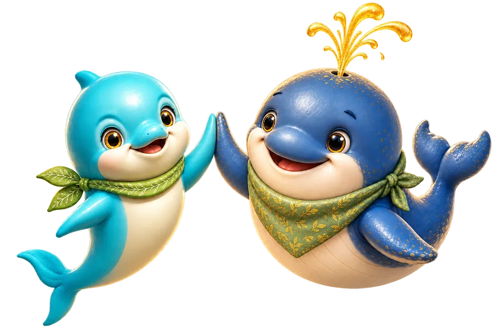 Lumi and Bali high-five