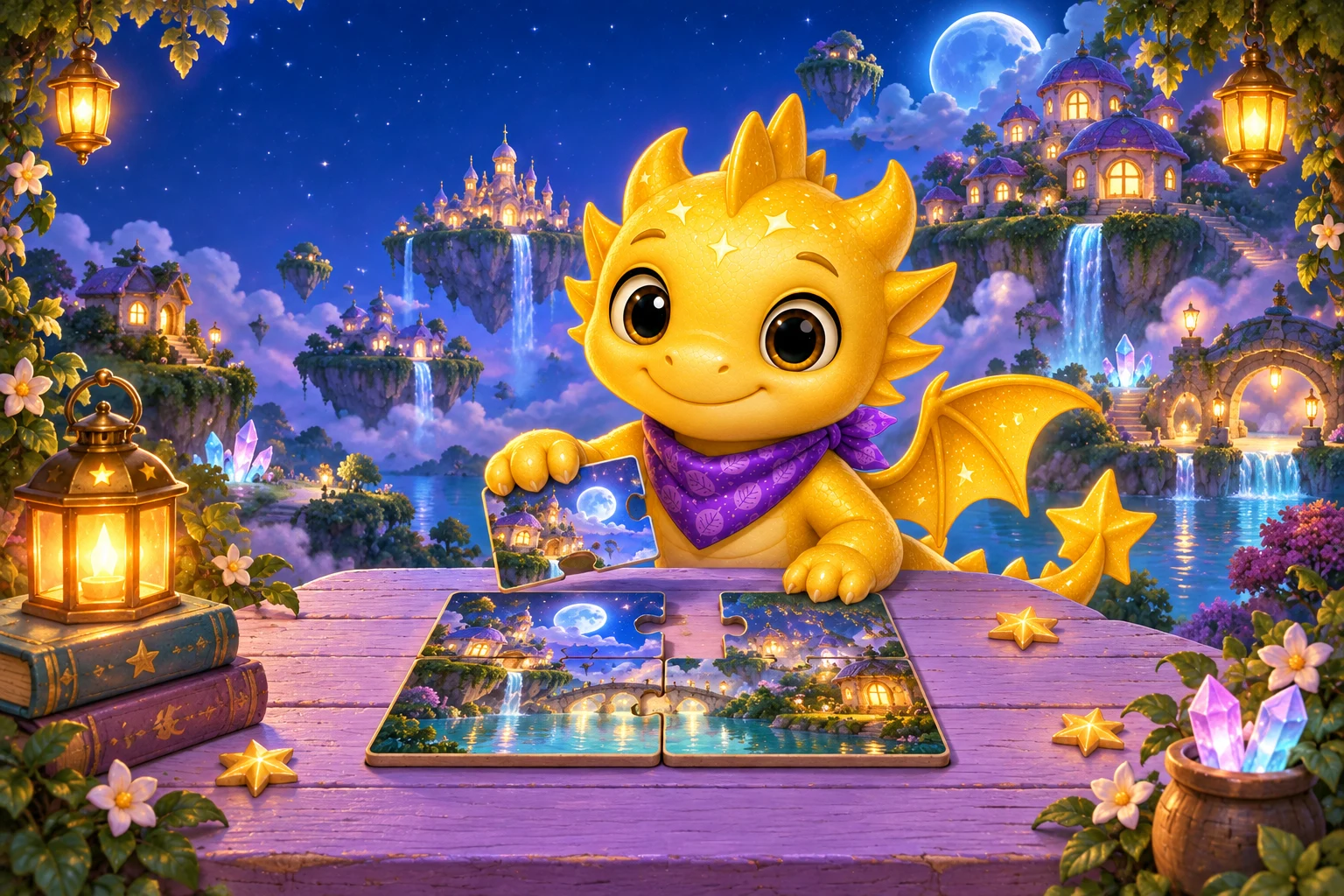 Luno welcomes you with a picture puzzle in the Magic Realm.